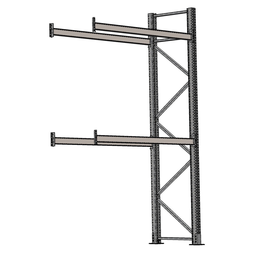 Produktabbildung Nr. 1: SCHULTE Rayonnage à palettes auxiliaire 1 travée 1 825 mm - 4 500 x 1 100 mm (HxP), 4 lisses (2 000 kg) pour l'extérieur