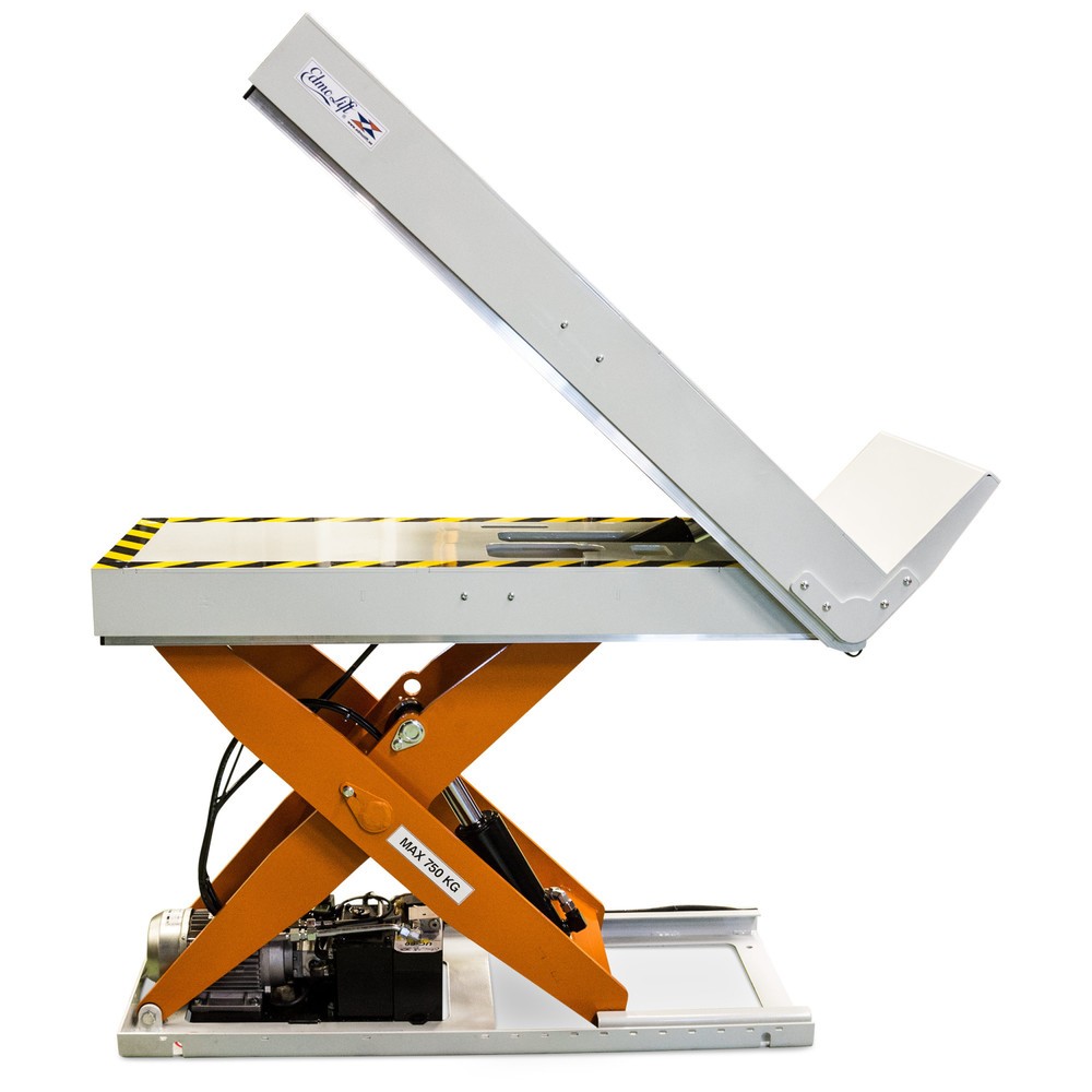 Illustration du produit: Table élévatrice à ciseaux EdmoLift® avec fonction d’inclinaison