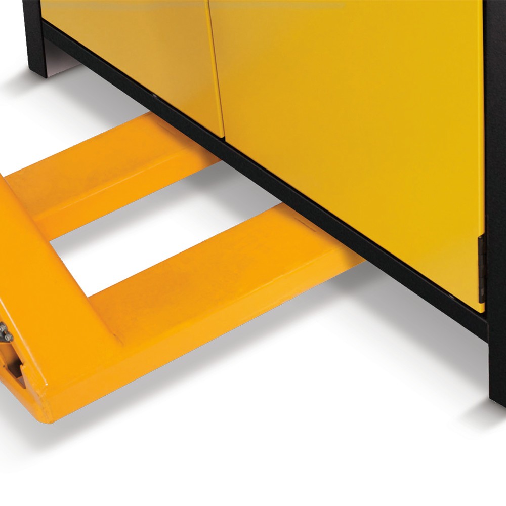 Produktabbildung Nr. 3: Veiligheidskast asecos® Q-PEGASUS / type 90, 6 uittrekbare lekbakken, h x b x d 1.953 x 599 x 615 mm, lichtgrijs