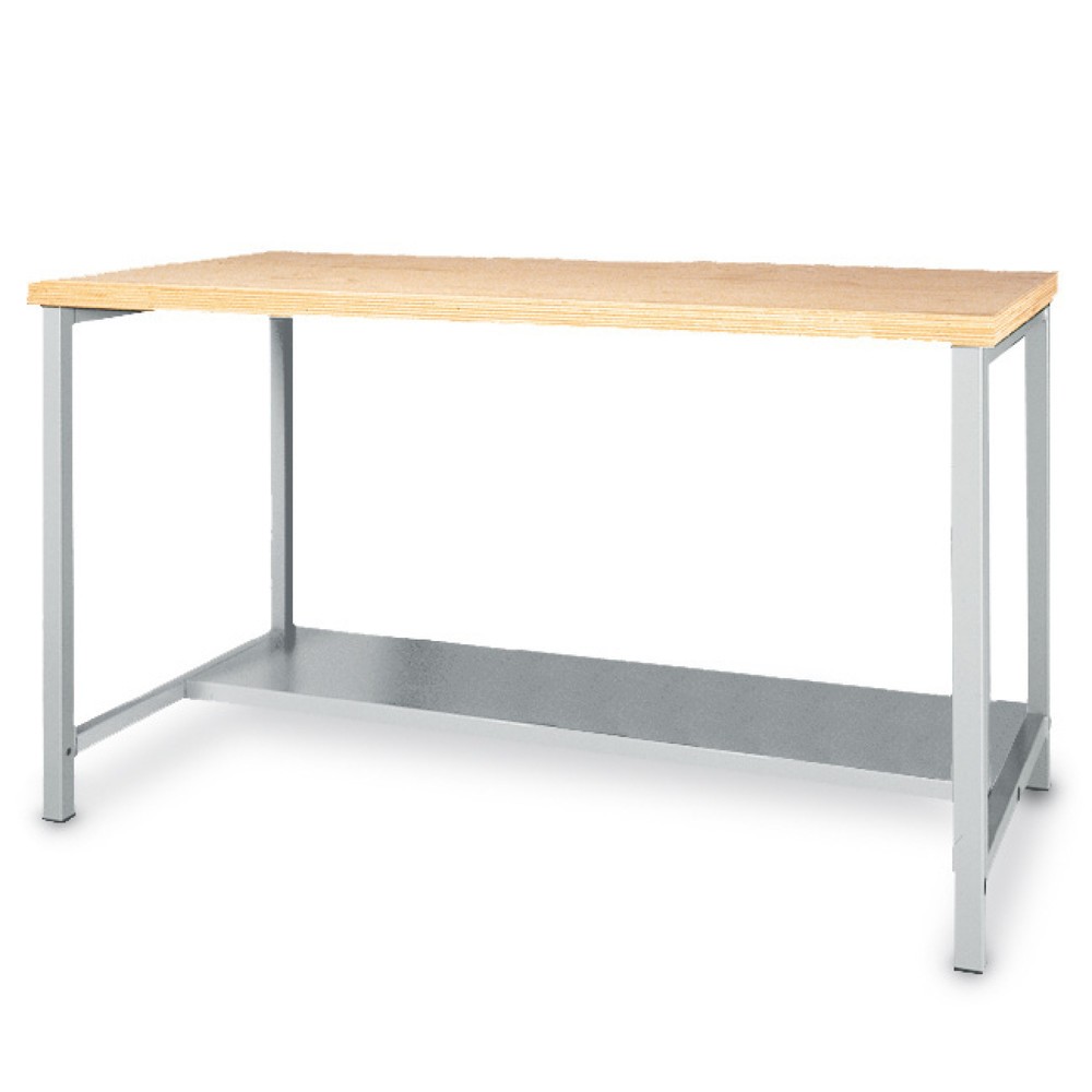 Product afbeelding: Werkbanktafel met plank, draagvermogen 200 kg, h x b x d 859 x 2.000 x 750 mm