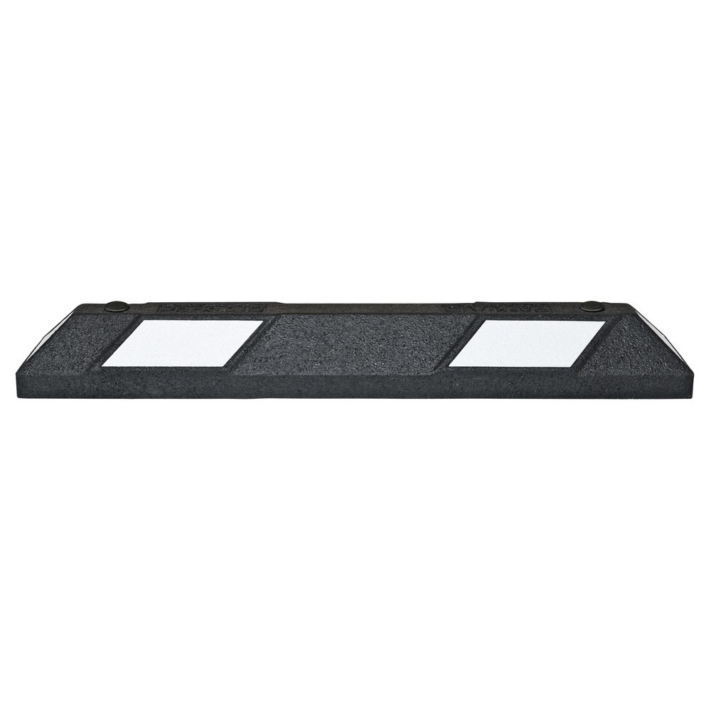 Produktabbildung Nr. 1: Park-Aid® wielstop, zwart met witte reflecterende tape, breedte 900 mm