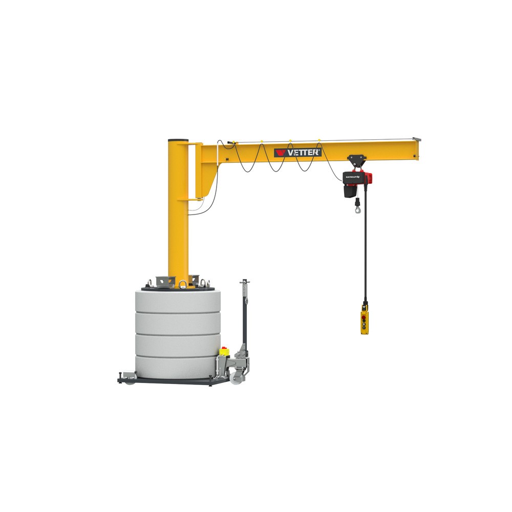 Produktabbildung Nr. 3: Zwenkkraan VETTER® incl. elektrische takel LIFTKET, 270° zwenkbereik, reikwijdte 3.000 mm, draagvermogen 500 kg